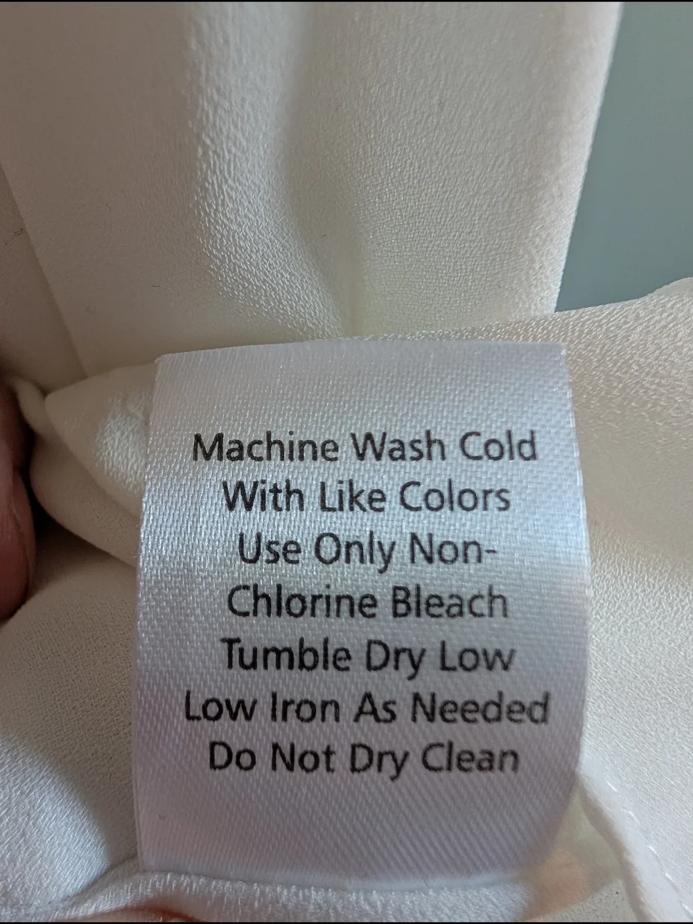 Standards & Practices Trisha Tuxedo Front Chiffon Blouse In Ivory/White Size 3X - Picture 12 of 13